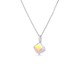 Collier argent et cristal Spark - A358AB
