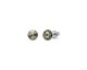 Boucles d'oreilles boutons argent et cristal Spark - A363BD