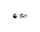 Boucles d'oreilles boutons argent et cristal Spark - A363HE