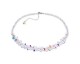 Collier argent et cristal Spark - A50AB