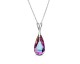 Collier argent et cristal Spark - A74V