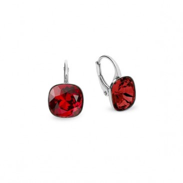 Boucles d'oreilles dormeuses argent et cristal Spark - A765R