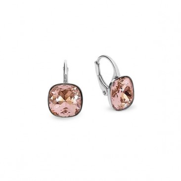 Boucles d'oreilles dormeuses argent et cristal Spark - A765VR