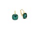 Boucles d'oreilles dormeuses argent doré et cristal Spark - G765EM