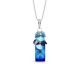 Collier argent et cristal Spark - A388BB