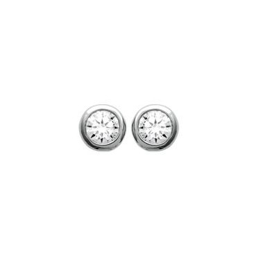 Boucles d'oreilles boutons argent - BUBBUBPJ