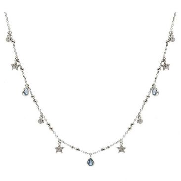 Collier argent et oxydes LINEARGENT - 19194-C