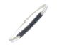Bracelet jonc argent et oxydes Valenzi - TR3955WB/BLACK CZ