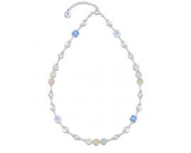 Collier argent et cristal Spark - A0374A