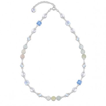 Collier argent et cristal Spark - A0374A