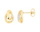 Boucles d'oreilles boutons plaqué or oxydes Phebus - 76400024 