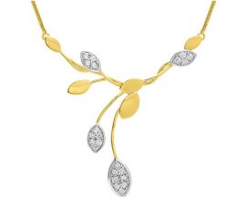 Collier empierré plaqué or - BSCC08Z40