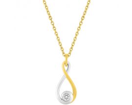 Collier empierré plaqué or - BSCL42Z40