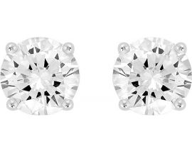 Boucles d'oreilles boutons argent - ASWE06Z