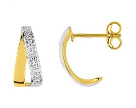 Boucles d'oreilles boutons or & diamant(s) - 29ZT34BB4