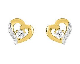 Boucles d'oreilles boutons or - 29SK41BZ