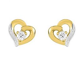 Boucles d'oreilles boutons or - 29SK41BZ