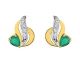 Boucles d'oreilles boutons or - GG229BE