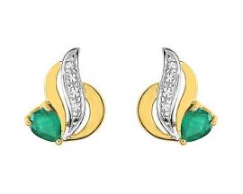 Boucles d'oreilles boutons or - GG229BE