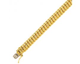 Bracelet or maille américaine - L070