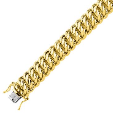 Bracelet or maille américaine - L072