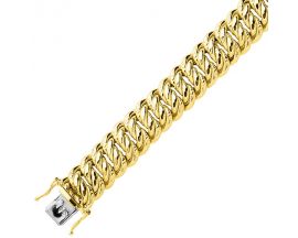 Bracelet or maille américaine - L073