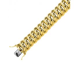Bracelet or maille américaine - L074