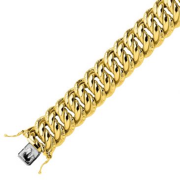 Bracelet or maille américaine - L074