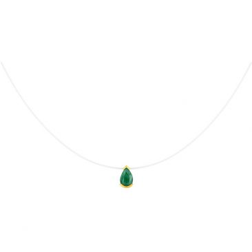 Collier or & émeraude - 397150.E0