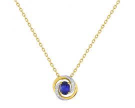 Collier or & saphir - 5A733BSTZ