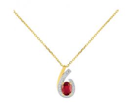 Collier or rubis & diamant(s) - 5A086BRTB