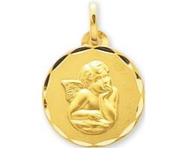 Médaille ange or - 660116