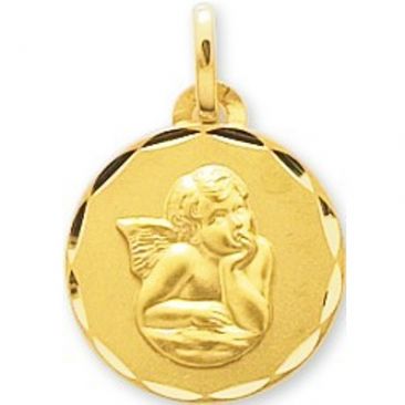 Médaille ange or - 660116