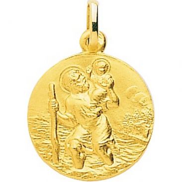 Médaille Saint Christophe or - 20067