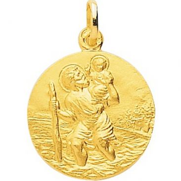 Médaille Saint Christophe or - 20068