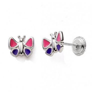 Boucles d'oreilles boutons argent Stepec - cBBPI