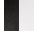 Cuir collier Les Georgettes - Noir/blanc 16 mm