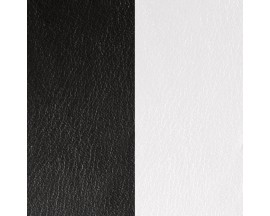 Cuir collier Les Georgettes - Noir/blanc 16 mm