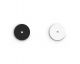Cuir collier Les Georgettes - Noir/blanc 16 mm