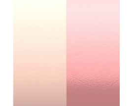 Cuir bracelet Les Georgettes - Jasmin/Rose métal 25 mm
