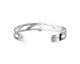 Bracelet manchette Les Georgettes - Nomade finition argent 8 mm