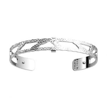 Bracelet manchette Les Georgettes - Nomade finition argent 8 mm