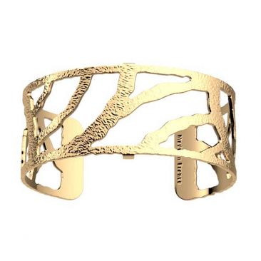 Bracelet manchette Les Georgettes - Nomade finition or 25 mm