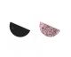 Cuirs boucles d'oreilles 30 mm Les Georgettes - Khôl noir/Paillettes orientales