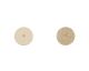Cuirs boucles d'oreilles 16 mm Les Georgettes - Crème/Paillettes dorées