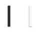 Simili cuir bague 8 mm Les Georgettes - Noir/Blanc