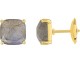Boucles d'oreilles boutons or labradorite(s) - J20002.Q0