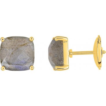 Boucles d'oreilles boutons or labradorite(s) - J20002.Q0