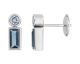 Boucles d'oreilles boutons or & topazes(s) - J20010.T1