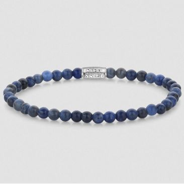 Bracelet perles Rebel & Rose Midnight blue 4 mm - RR-40130-S